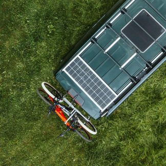 Solaranlage 110 Watt auf Dachträger montiert